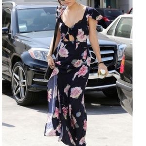 Vanessa Hudgens Floral Maxi Dress Urban Outfitters